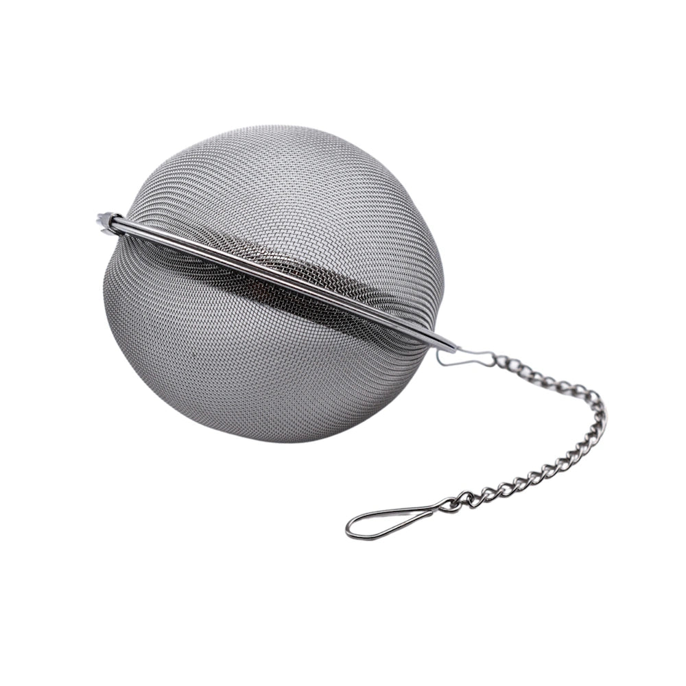 Infuseur boule à thé avec chaîne - 7,5 cm de diamètre